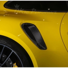 OEM Style Dry Carbon Fiber Rear Side Air Vents For Porsche 911 Turbo S 992 992.1 992.2 2019-2028