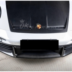 OEM Style Dry Carbon Fiber Front Lip For Porsche 911 Turbo S 992 992.1 2019-2023