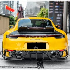CMST Style Dry Carbon Fiber Rear Diffuser For Porsche 911 Carrera S 992 992.1 2019-2023