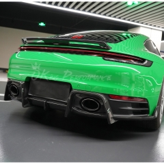 OKing Style Dry Carbon Fiber Rear Diffuser For Porsche 911 Carrera 992 992.1 2019-2023