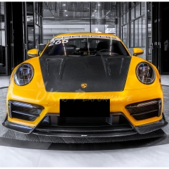 CMST Style Dry Carbon Fiber Hood Bonnet For Porsche 911 Carrera & S & Turbo S 992 992.1 992.2 2019-2028