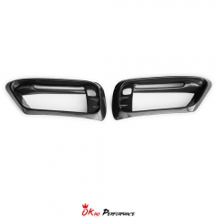 CMST Style Dry Carbon Fiber Front Bumper Vents Trim For Porsche 911 Carrera S 992 992.1 2019-2023