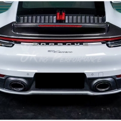 Sport Classic Style Dry Carbon Fiber High Kick Rear Spoiler Wing For Porsche 911 Carrera & S 992 992.1 992.2 2019-2028