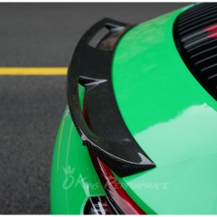OKing Style Dry Carbon Fiber Rear Spoiler For Porsche 911 Carrera 992 992.1 992.2 2019-2028