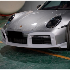 Brabx Style Dry Carbon Fiber Front Lip For Porsche 911 Turbo S 992 992.1 2019-2023