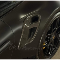 9D 1016 Style Dry Carbon Fiber Side Vents Trim For Porsche 911 Turbo & S 992 992.1 992.2 2019-2028