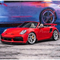 9D 1016 Style Dry Carbon Fiber Side Skirt For Porsche 911 Turbo & S 992 992.1 992.2 2019-2028