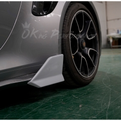 Brabx Style Dry Carbon Fiber Side Skirts Splitter For Porsche 911 Turbo S 992 992.1 992.2 2019-2028