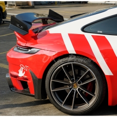 Brabx Style Dry Carbon Fiber Rear Spoiler Wing For Porsche 911 Turbo S 992 992.1 992.2 2019-2028