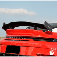 Brabx Style Dry Carbon Fiber Rear Spoiler Wing For Porsche 911 Turbo S 992 992.1 992.2 2019-2028