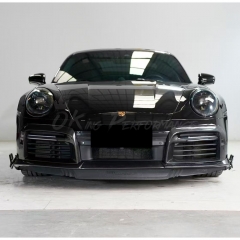 Brabx Style Dry Carbon Fiber Front Bumper Vent For Porsche 911 Turbo S 992 992.1 2019-2023
