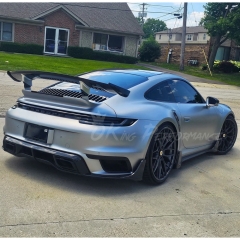 9D 1016 Style Dry Carbon Fiber Side Skirt For Porsche 911 Turbo & S 992 992.1 992.2 2019-2028