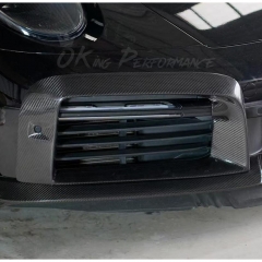 Brabx Style Dry Carbon Fiber Front Bumper Vent For Porsche 911 Turbo S 992 992.1 2019-2023