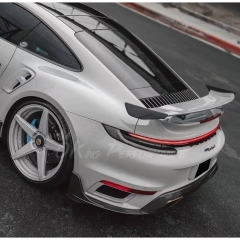9D 1016 Style Dry Carbon Fiber Rear Spoiler Wing For Porsche 911 Turbo & S 992 992.1 992.2 2019-2028
