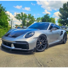 9D 1016 Style Dry Carbon Fiber Side Skirt For Porsche 911 Turbo & S 992 992.1 992.2 2019-2028