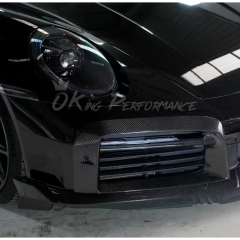 Brabx Style Dry Carbon Fiber Front Bumper Vent For Porsche 911 Turbo S 992 992.1 2019-2023