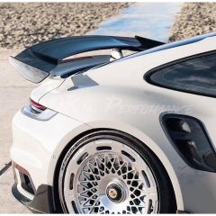 9D 1016 Style Dry Carbon Fiber Rear Spoiler Wing For Porsche 911 Turbo & S 992 992.1 992.2 2019-2028