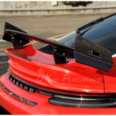 Brabx Style Dry Carbon Fiber Rear Spoiler Wing For Porsche 911 Turbo S 992 992.1 992.2 2019-2028