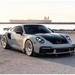 9D 1016 Style Dry Carbon Fiber Side Skirt For Porsche 911 Turbo & S 992 992.1 992.2 2019-2028