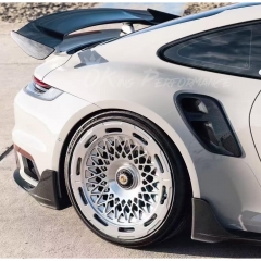 9D 1016 Style Dry Carbon Fiber Side Vents Trim For Porsche 911 Turbo & S 992 992.1 992.2 2019-2028