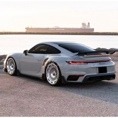 9D 1016 Style Dry Carbon Fiber Side Skirt For Porsche 911 Turbo & S 992 992.1 992.2 2019-2028