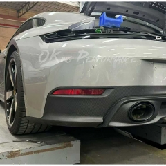 OEM Style Dry Carbon Fiber Rear Bumper Lower Part For Porsche 911 Carrera & S 992.2 2024-2028