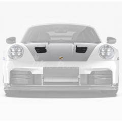 Paktechz Style Dry Carbon Fiber Hood Bonnet For Porsche 911 Carrera & S & Turbo S 992 992.1 992.2 2019-2028