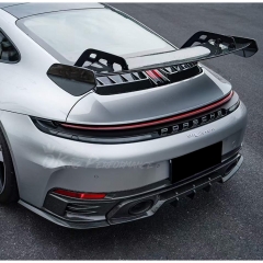 Paktechz Style Dry Carbon Fiber Rear Bumper Lower Part For Porsche 911 Carrera & S 992.2 2024-2028