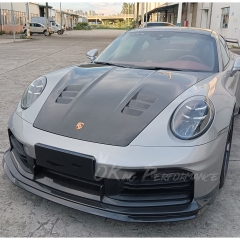 Paktechz Style Dry Carbon Fiber Hood Bonnet For Porsche 911 Carrera & S & Turbo S 992 992.1 992.2 2019-2028