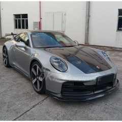 Paktechz Style Dry Carbon Fiber Hood Bonnet For Porsche 911 Carrera & S & Turbo S 992 992.1 992.2 2019-2028
