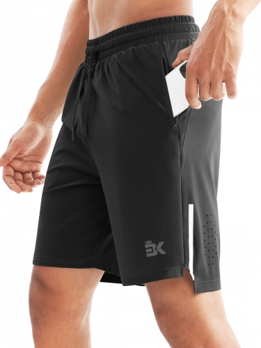 Men's Lightweight Athletic Shorts 7 inch, Quick Dry Running Gym Workout  Shorts for Men with Zip Pockets