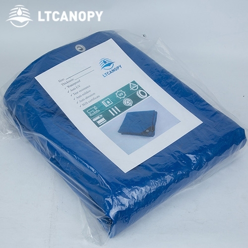 9Mx12M 0.40MM 530G Blue PVC Fire Resistant Fabric Coated Tarp