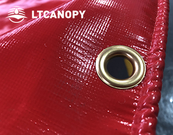 0.45mm (20 OZ) Red Super Heavy Duty Vinyl PVC fabric waterproof truck Tarp cover-3