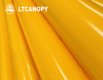 Yellow PVC Heavy Duty Filament Fabric Tarp For TruckTrialer Side Curtain (3)