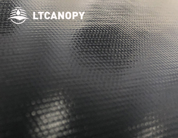 Black Heavy Duty Abrasion Resistant PVC Mesh Coated Tarp (3)