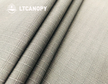 gray Tartan silicon cotton canvas waterproof breathable tarps (6)