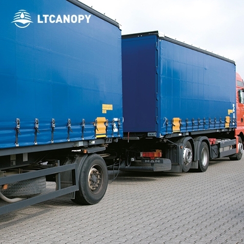 Blue PVC Heavy Duty Filament Fabric Tarp For Truck/Trialer Cover