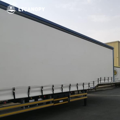 White PVC Heavy Duty Filament Fabric Tarp For Truck/Trialer Cover