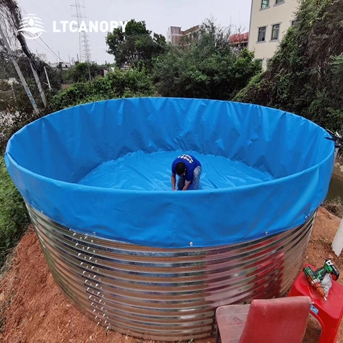 Grant PVC Fabric Tarpaulin Fish Farming Pool