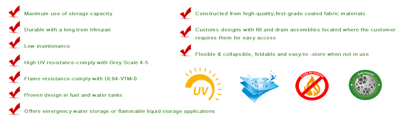 water bladder-pillow tank-flexible water storage bladder-collapsiblw pilliow tank-lttarp
