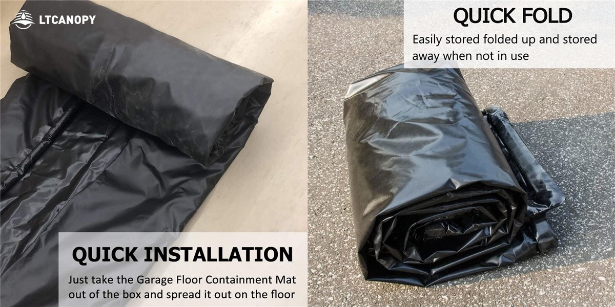 garage containment mats installtion & fold