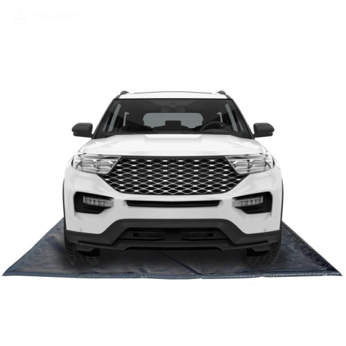 Black Garage Containment Mat for Snow Ice Water and Mud