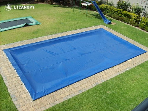 Blue PVC Tarpaulin for Swimming Pool Covers Safety