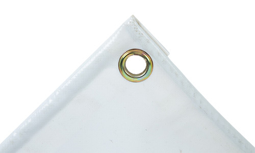 0.4mm 4x4m White PVC Fabric Coated Tarp 100% Waterproof