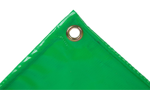 0.45mm 6x4m Bright Green PVC Fabric Coated Tarp 100% Waterproof