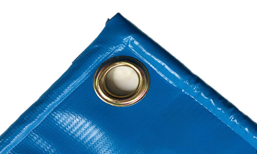 0.6MM 5x5m Light Blue PVC Fabric Coated Tarp 100% Waterproof