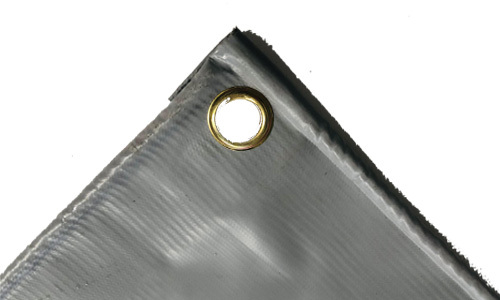 0.6MM 3X6M Grey PVC Fabric Coated Tarp 100% Waterproof