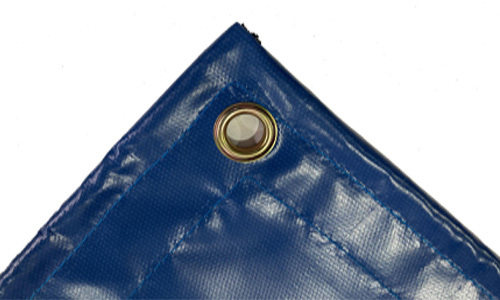 Blue PVC Knife Scrape Coated Tarp 100% Waterproof