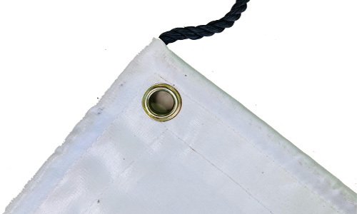 White PVC Coated Tarpaulin 100% waterproof