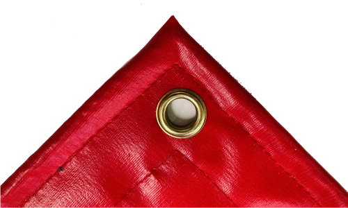 Red PVC Coated Tarpaulin 100% waterproof